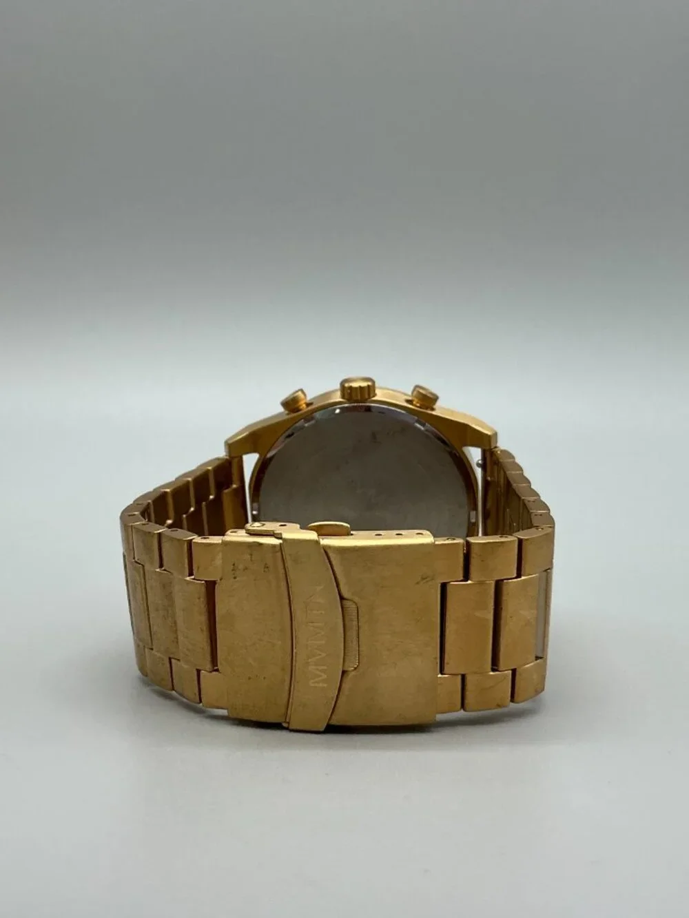MVMT Element Atomic Gold Mens Watch 44mm Chronograph Gold Tone 7.5